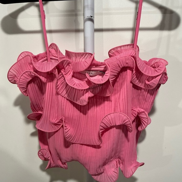 Lush Ruffled Pink Camisole